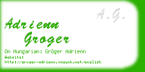 adrienn groger business card